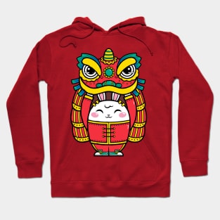 Lion Dance Bunny Hoodie